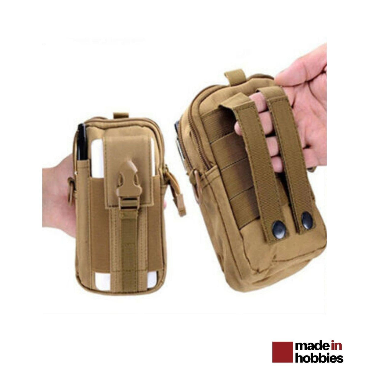 Camouflage - Pochette pour ceinture / sac à dos - Militaire - Passant Molle  - 11cm x 20cm. - Pochettes et sacoches tactiques et défense (10787176)