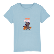 T-shirt Halloween Enfant - Sorcier Miaou cherche des bonbons en coton 100% bio