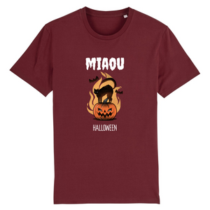 T-shirt Halloween Unisexe - Miaou Halloween en coton 100% bio