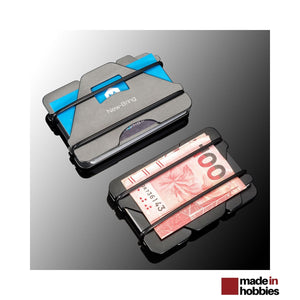 Portefeuille minimaliste pratique en métal - Sécurisé anti RFID - Extra Plat
