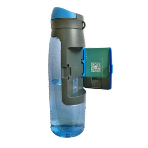 Bouteille d'eau réutilisable avec compartiment carte/cash - 750mL - Gourde