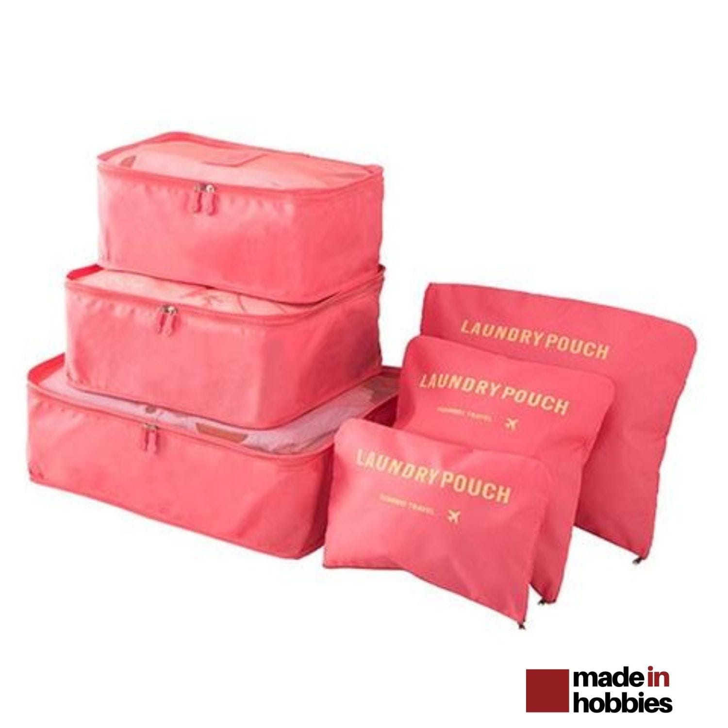 Universal - 8pcs organisateur de bagages, organisateur de voyage Emballage  rangement cube de sous-vêtements (rayures roses) - Corbeille, panier - Rue  du Commerce